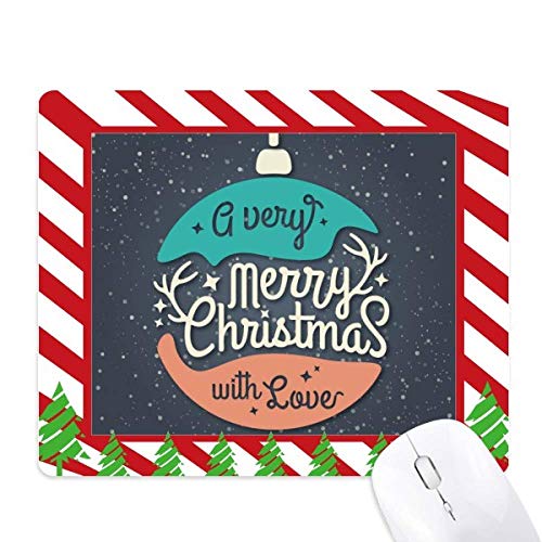 Tapis de souris Noël coloré canne de noël garland abstract illustration