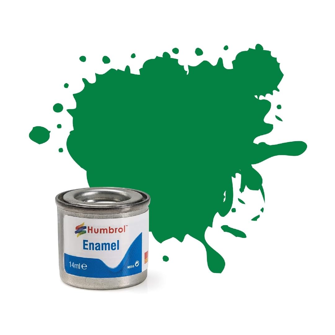 Humbrol Aa0028 Enamel Paint 2 Emerald Green Gloss 14Ml Tins Model Making