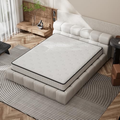 DEWINNER Matelas 160 x 200cm,Épaisseur 16cm,Matelas en Mousse à Mémoire de Forme Haute Densité,Fermeté Moyenne,Hypoallergénique,Sommeil Isolé,7 Zones,Réversible à Deux Faces Utilisables
