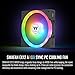 Thermaltake SWAFAN EX 12 ARGB PC Cooling Fan, 3-Fan pcak, 500~2000 RPM, Magnetic Connection, Reversable Blades, sync with MB RGB Software, CL-F167-PL12SW-A, 120mm, Black