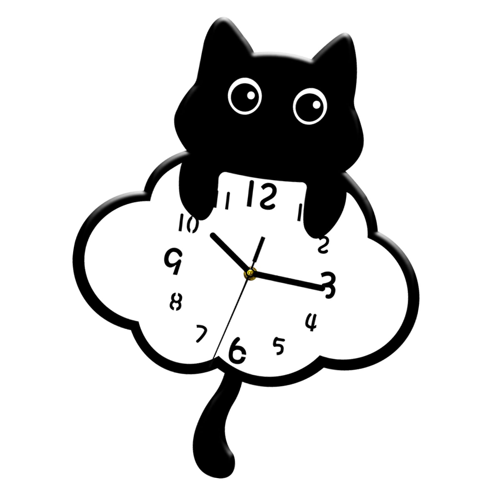Msioytog Silents None-Ticking Clocks Decorative Clock Battery Operated Pendulums Wall Clock for Living Room Kitchen Home Decors Silents Wall Clocks Battery Operated None Ticking