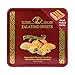 Zalatimo Sweets Since 1860, Assorted Mamoul Square Gift Tin Shortbread Biscuits, 100% All-Natural, Pistachio, Walnuts, Dates, No Preservatives, No Additives, 1.7 LB