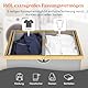 Lifewit 160L Bambus Wäschekorb mit Deckel, Faltbar Wäschesammler 2 Fächer Wäschesortierer mit Abnehmbarem Wäschesack Bambus Griffen Wäschebox Laundry Baskets für Waschküche, Schlafzimmer, Silbergrau