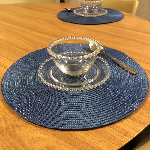 Kit Jogo Americano C/ 6 Lugares - Sousplat (Azul Petróleo)