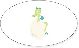 CafePress Dragon Hatchling Sticker Sticker (Oval 50 pk)