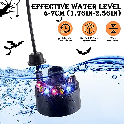 Vihose ANB-VIHOSE-0408 2 Pcs Halloween Mist Maker Fogger Small Ultrasonic Fog Machine Halloween Water Fountain Cauldron Pond Fog thumb #1