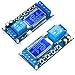 DROK Timer Relay 2pcs, DC 6V-30V LCD Display Time Delay Relay Cycle Timer 0.01s-9999mins with Input 5V Micro USB Port