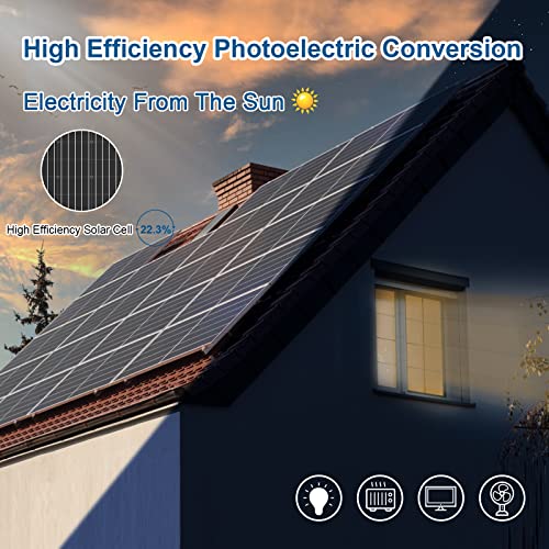 Solar Panel, 100W 12V Monocrystalline High-Efficiency Solar Panel, Module With Connector (Panel Only, Compact Design)… #TOP1