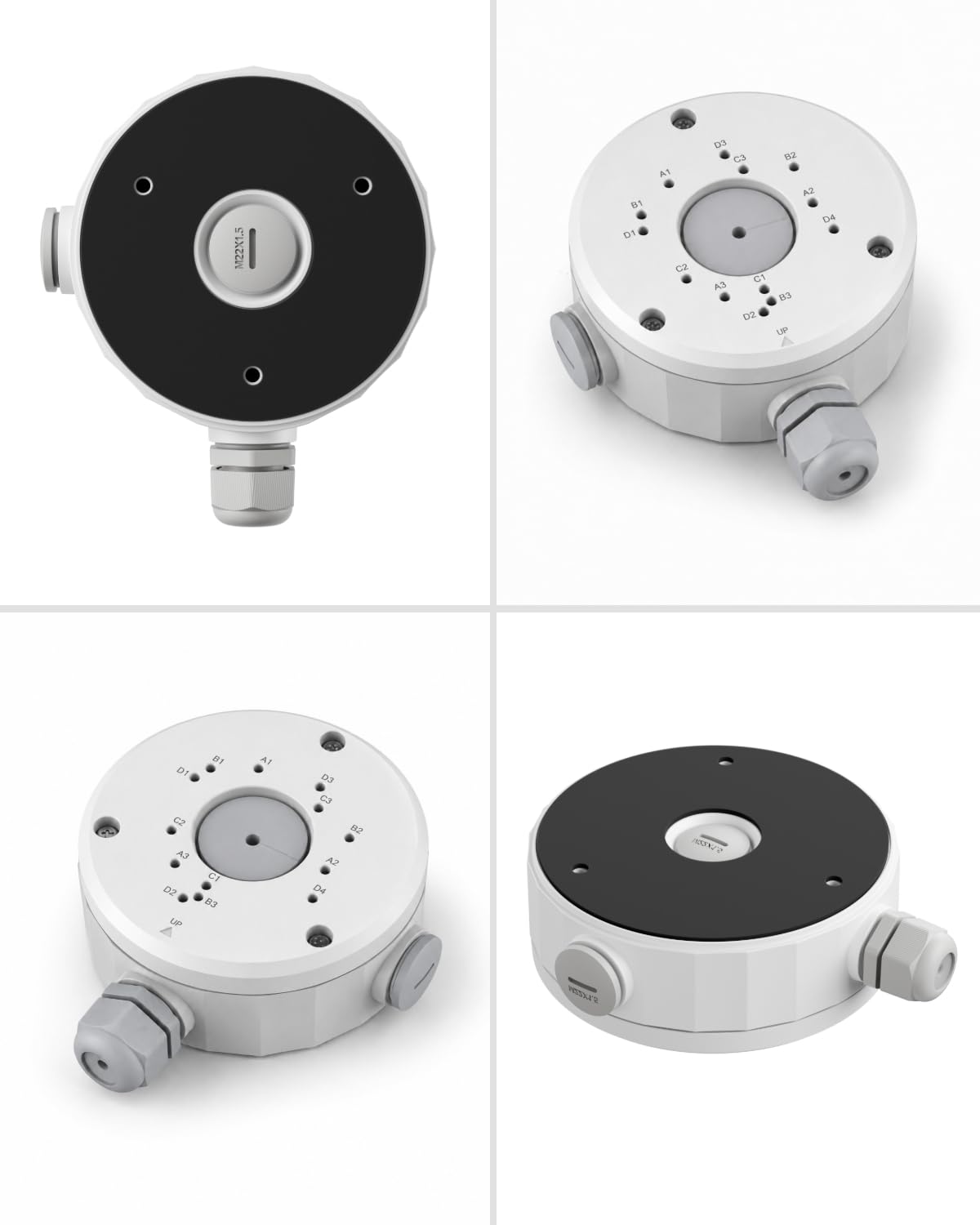 Reolink Boîte de Jonction RLA-JBS1, Uniquement Conçue pour Les Caméras IP Bullet RLC-510A, RLC-810A, RLC-811A, RLC-1212A, RLC-510WA, RLC-810WA, RLC-811WA, CX410W, Série Duo