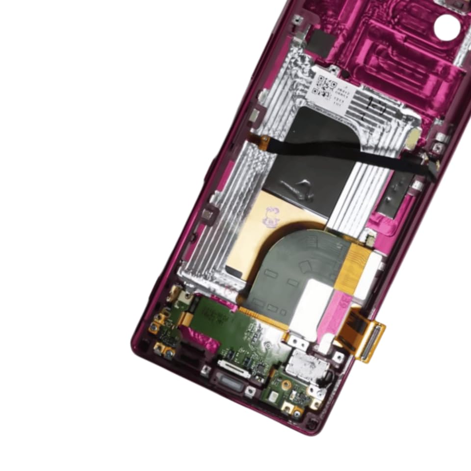 Écran Xperia 5 J8210 tactile cassé réparation afficheur LCD rouge YOOOKOOO avec cadre - 3