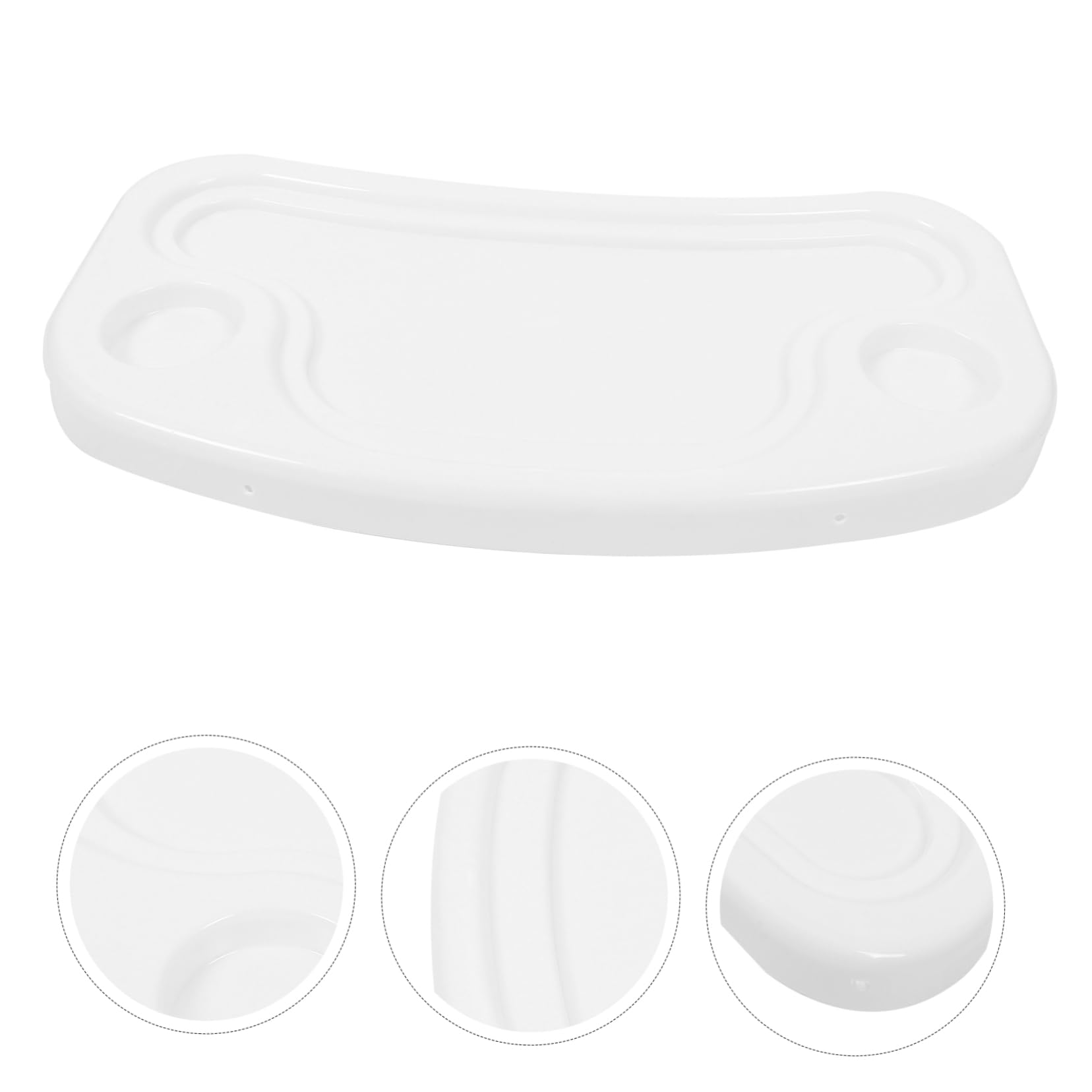 Toddmomy Vassoio per Seggiolone Facile da in Bianco Design Semplice e Delicato in Bianco Facile da Adatto a Ragazza e Ragazza per Pasti e Cena