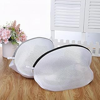 Shoes Wash Bags , 2 Pcs Mesh Shoes Laundry Bag with Durable Zipper , Multi Protection Wash Laundry Net for Sneakers , Socks , Bras