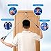 JFNoraiva Shoulder Pulley – Adjustable Metal Door Clamp​ and Metal Pulley,Over The Door Pulley for Shoulder Rehab