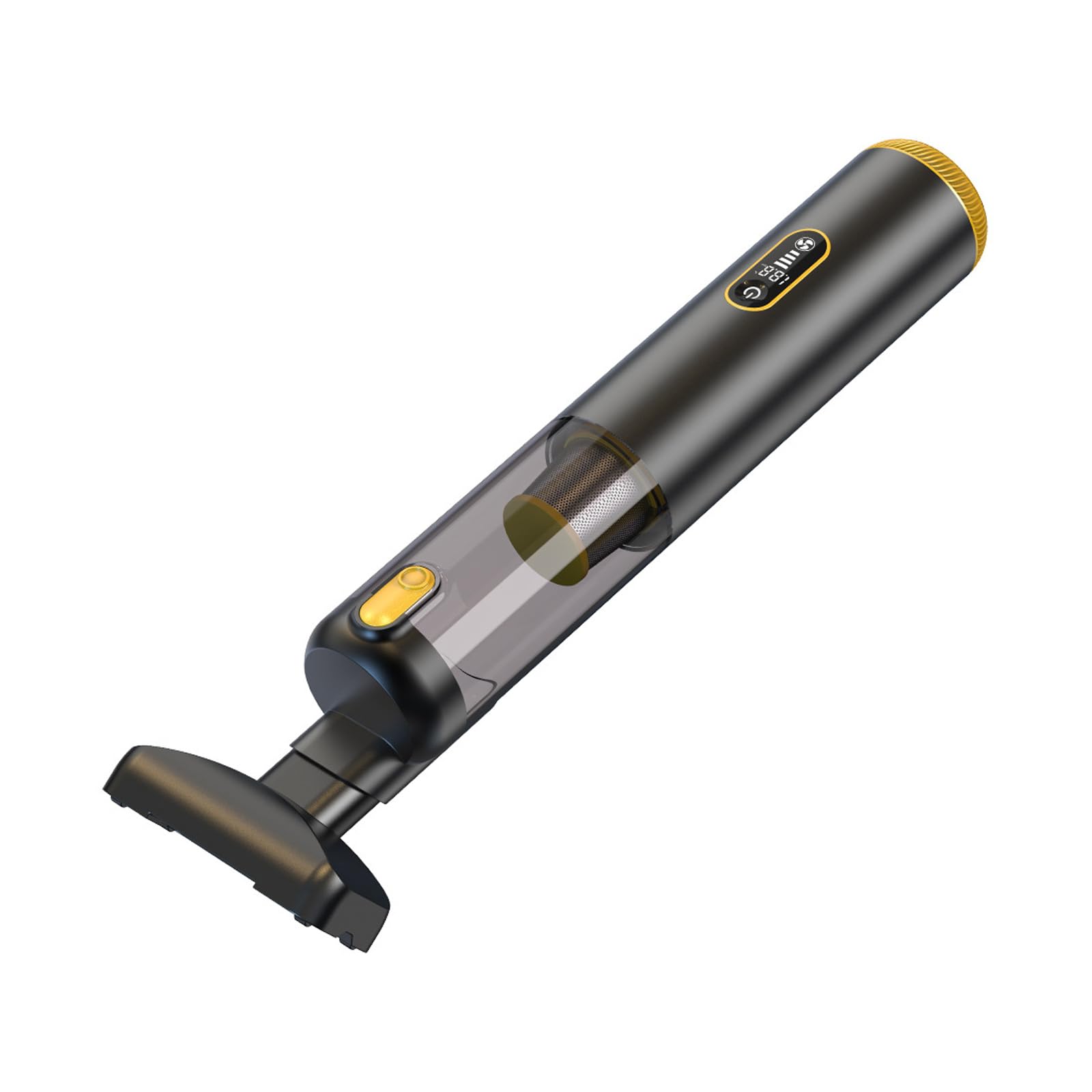 Aspirapolvere portatile per auto in metallo con motore velocità 82600 giri/min per la pulizia lunga durata e stoccaggio portatile Aspirapolvere portatile per auto con motore senza spazzole