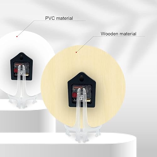 Miniatura 6 de witfox Relojes de pared redondos personalizados con foto, silencioso, sin tictac, con imagen, texto y logotipo, relojes de pared personalizados para