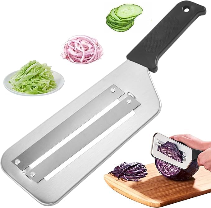 Couteau à chou trancheuse – Déchiqueteuse de chou pour salade de choucroute – Hachoir à chou...