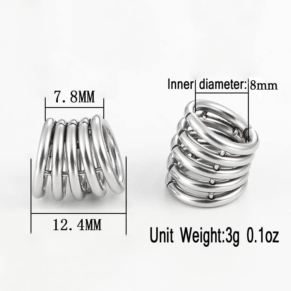 Stacker Ring Lobe Clip Ear Gauges Plugs Ear Tunnels Stretcher Earring Studs Clip on Cartilage Body Piercing Jewelry 2PCS