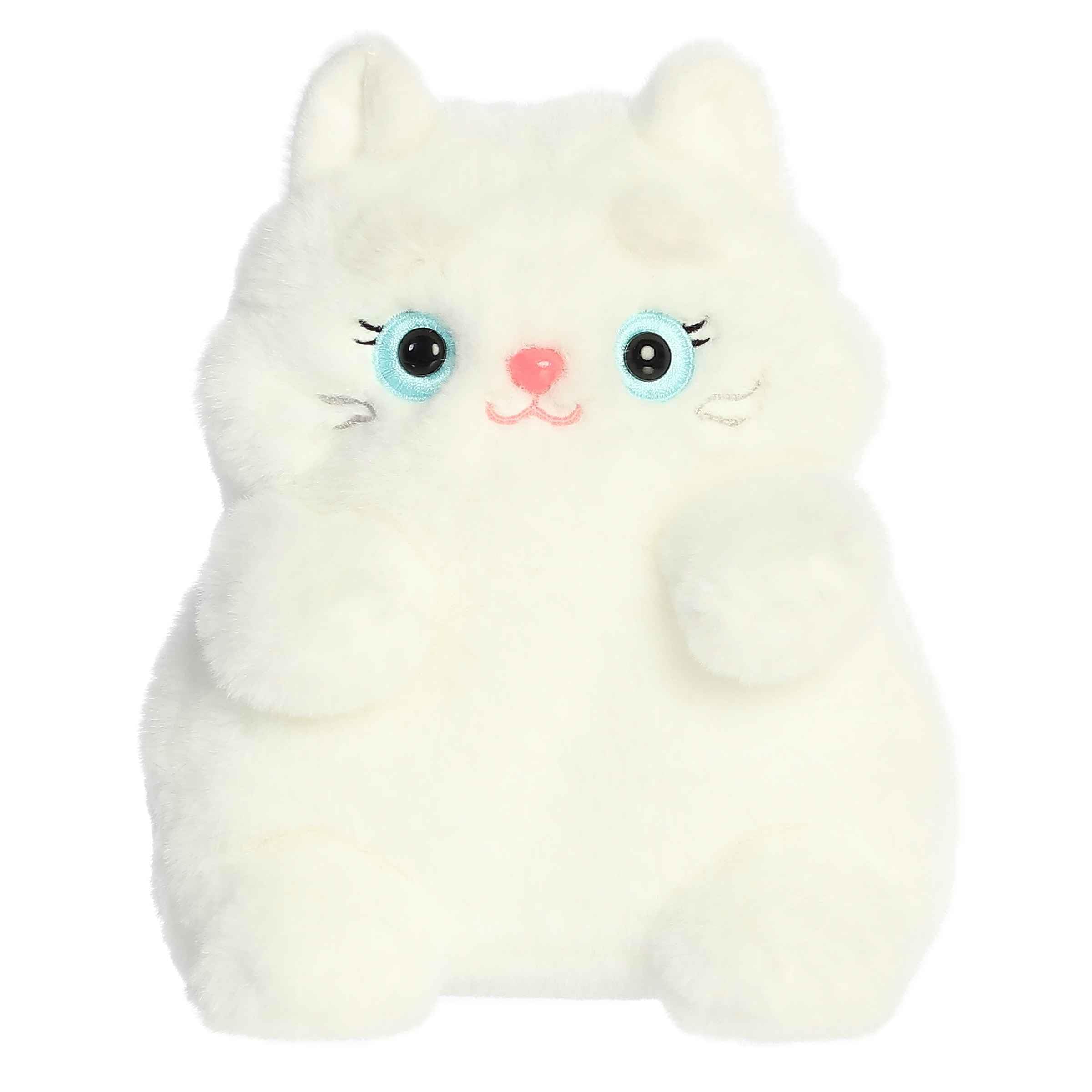 Aurora® Juguetón Mewmews™ Ángel de peluche, adorables compañeros, infinitas posibilidades de juego, blanco, 8 pulgadas