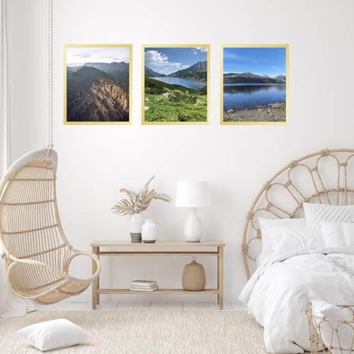 Image of JCJMY 18x20 Picture Frame Gold for Photo and Poster, Horizontal and Vertical Formats for Wall Hanging, Wall Gallery Frame for 18 by 20 Photos
