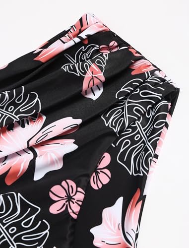 Image of ZAFUL Women High Waisted Bikini Bottoms Ruched Swimsuit Bottom Tummy Control Bathing Suit Bottoms