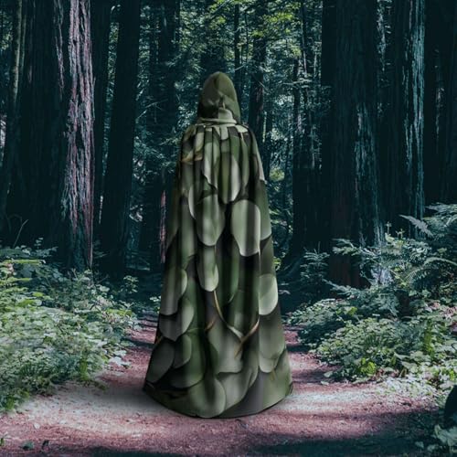 Cape médiévale Halloween à capuche eucalyptus : le costume confortable sans compromis - 6