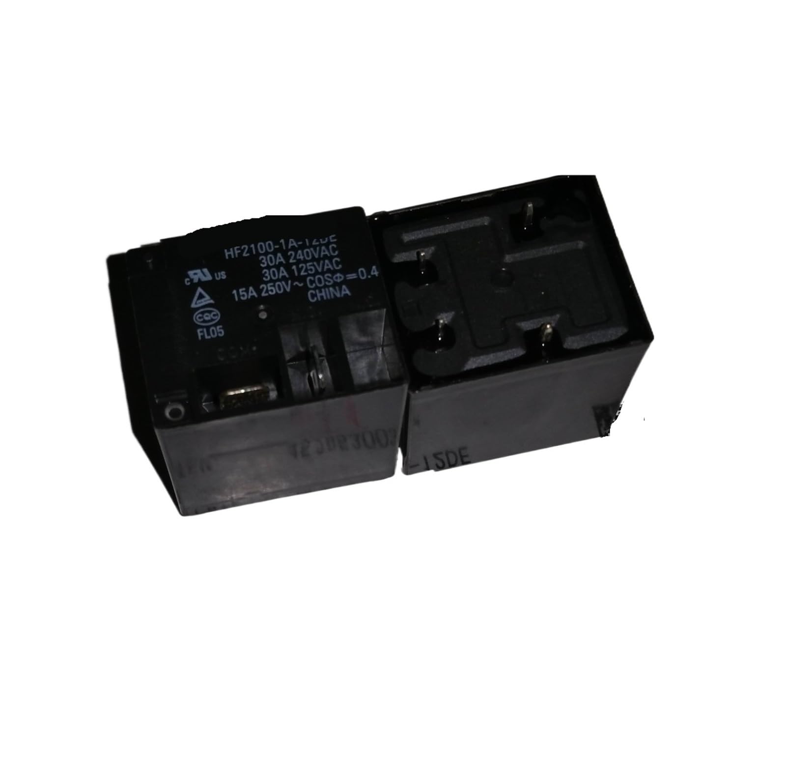 Relais HF2100-1A-12DE T91-1A-12V-30A avec commutation stable 4 broches