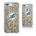 Keyscaper Miami Dolphins iPhone Text Backdrop Design Glitter Case