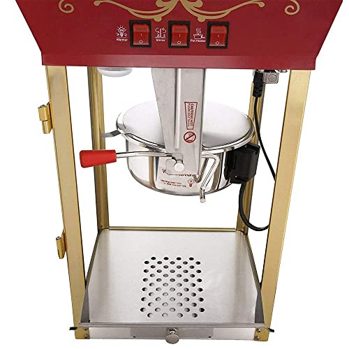 ksamwjf popcorn maker Popcorn Red Matinee Movie Theater Style 8-Ounce Antique Popcorn Machine - Image 7