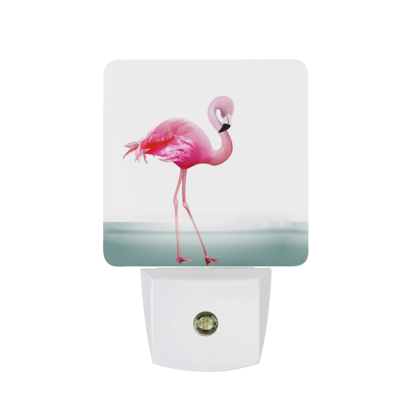 Nqrxadcrt Style Beautiful Pink Flamingo Night Light Plug In Wall Lights Bedside Lamp Bedrooms Home Hallways Decoration