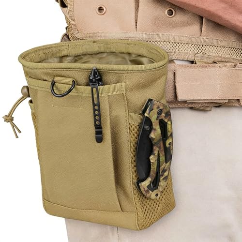 Bolsa de lixo tática Molle, bolsa utilitária de cinto conversível Airsoft Hunting