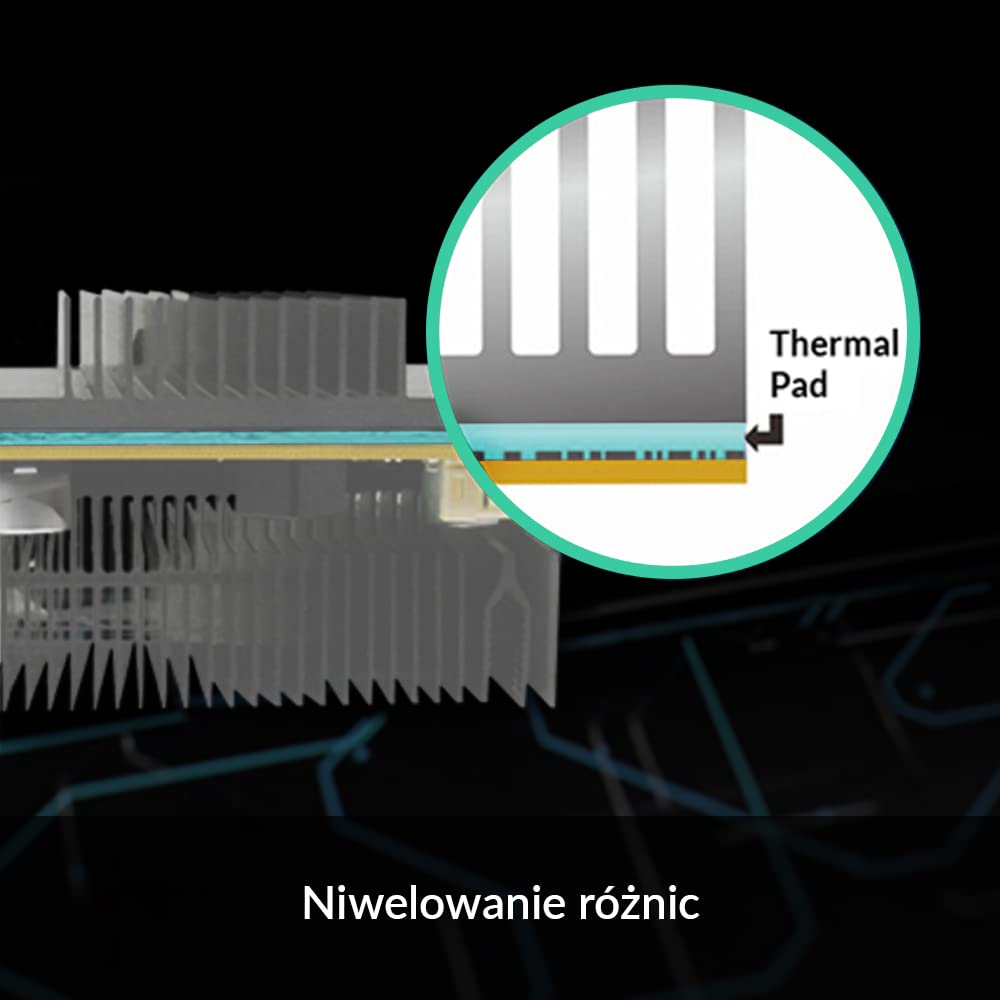 ARCTIC TP-2 (APT2560): Podkładka przewodząca ciepło, Economic Thermal Pad, 120 x 20 x 1,0 mm (2 szt.) - doskonałe przewodzenie ciepła, niska twardość