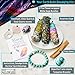 Earth & Air Sage Smudge Kit - 7 Chakra Flower White Sage, Blue Sage, Dragons Blood, Cedar, Rosemary, Palo Santo, Amethyst, Clear & Rose Quartz, Instructions & Pouch