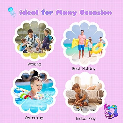 Swim Kids Beach Shoes Infant Water Shoes Toddler Barefoot Skin Baby Boys Girls Aqua Socks for Pool Garden(SZ Mermaid, 5.5/6UK Child=22/23EU)