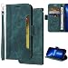 Produktbild Ooboom Hülle für Honor X9/Honor X30/Magic 4 Lite, PU Leder Magnetische Flip Folio Schutzhülle Tasche Case Buch Stoßfest Cover Wallet Brieftasche Kickstand Ständer Trageschlaufe - Grün
