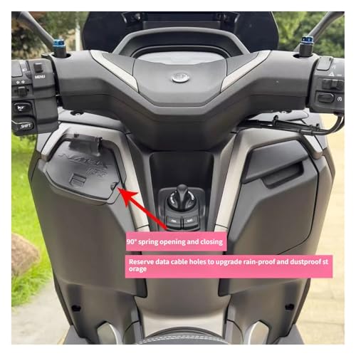 Texture carbone pour couvercle Nmax155 2025-2026 haut de gamme - 2