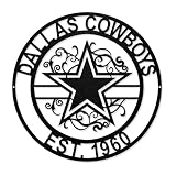 Party Animal NFL Laser Cut Metal Sign, 15-inch Round, Dallas Cowboys