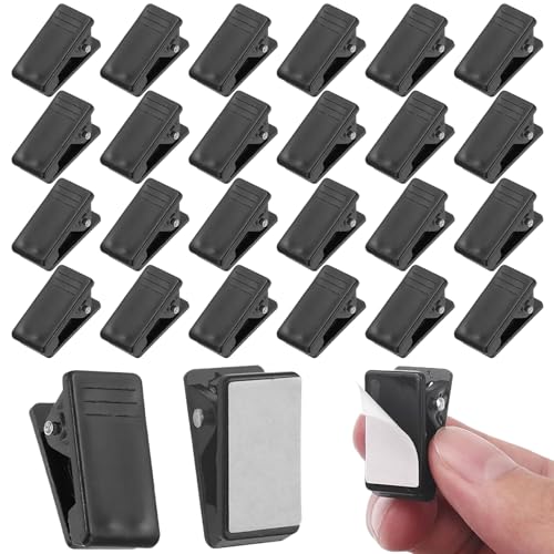 Clips De Resorte Autoadhesivos, 26 Piezas Clips De Plástico,Marcador De Posición Clips De Pared, Para Casa, Oficina, Fotos, Pósteres