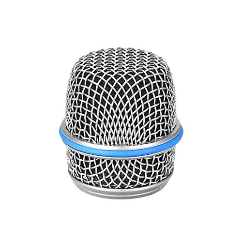 uxcell Microphone Mesh Grill Metal Windscreen with Black Interior Foam Filter for