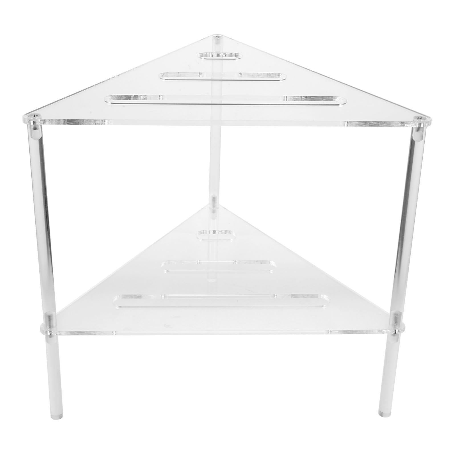 Organizador de Ducha Triangular de Acrílico Moderno y Fácil de Limpiar Diseño que Previene Acumulación de Agua, Estante de Pared para Baño y Almacenamiento en Esquina