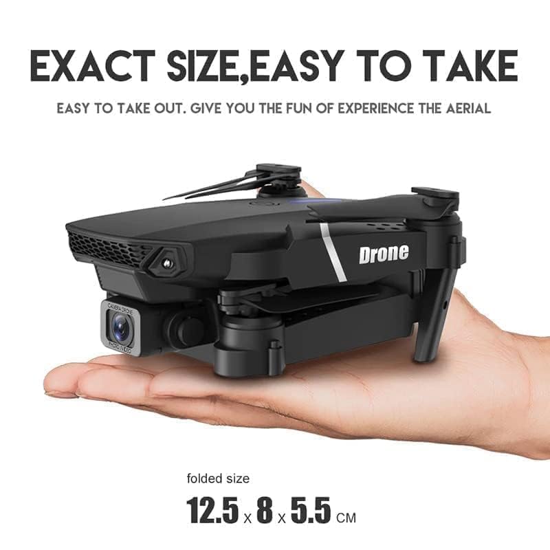 Image of dRoNe wItH hD DuAl cAmErA BrUsHlEsS MoToR, oNe cLiCk tAkEoFf /lAnDiNg FlIp rOlLiNg gEsTuRe cOnTrOl wI-Fi cAmErA ReMoTe cOnTrOl -X DrOnE