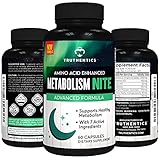 TRUTHENTICS Night Time Metabolism, Energy, Restorative Sleep Support - PM Muscle & Workout Recovery...