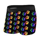 Gay Furry Pride Men's Underwear Shorts Trunks Breathable Stretch Boxer Briefs S-XXL