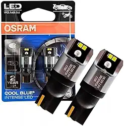Par Lâmpada Led Pingo Osram Esmagada W5w T10 6000k 2pc 12v Branco Branco-frio