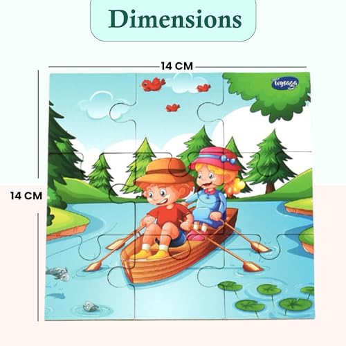 Image of I Have Grown Up 10 in 1 Jigsaw Puzzle for Kids Aged 2+ | 90 Pieces Cardboard Puzzles | Matching Game-Fun & Educational Puzzle Combo-45 Spelling to Pictures | Preschool Activity Game | Gifting