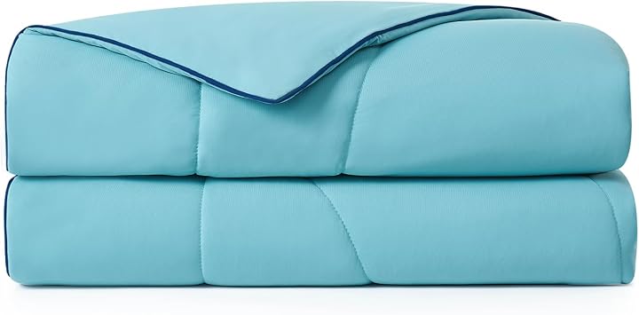 Dream Valley Outlast Twin XL Cooling Comforter, NASA-Grade Instant Cooling Blanket for Hot Sleepers, Luxurious Comforter for All Season, Dream Blue, 68"x90"