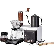 Coffee Grinder Manual Coffee Master Set of 6-10 Timemor Manual Coffee Drip Equipment Coffee Grinder Suitable for Traveling and Camping, Convenient to Carry Set of 9