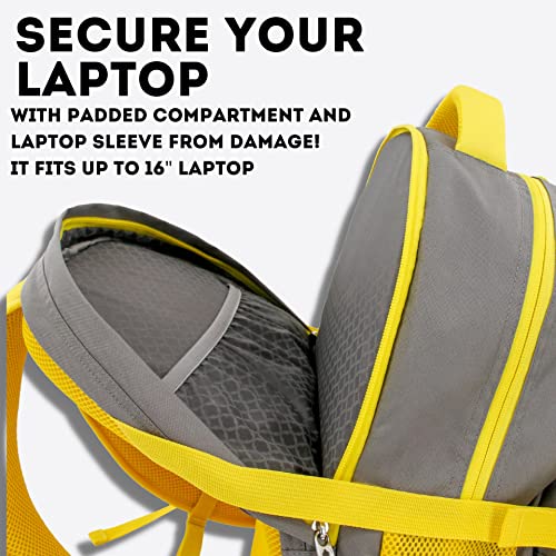 Image of J World New York Atom Multi-Compartment Laptop Backpack, Grey, One Size