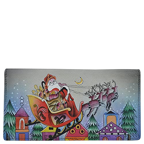 Anna by Anuschka Women's Hand-Painted Genuine Leather Clutch Wallet