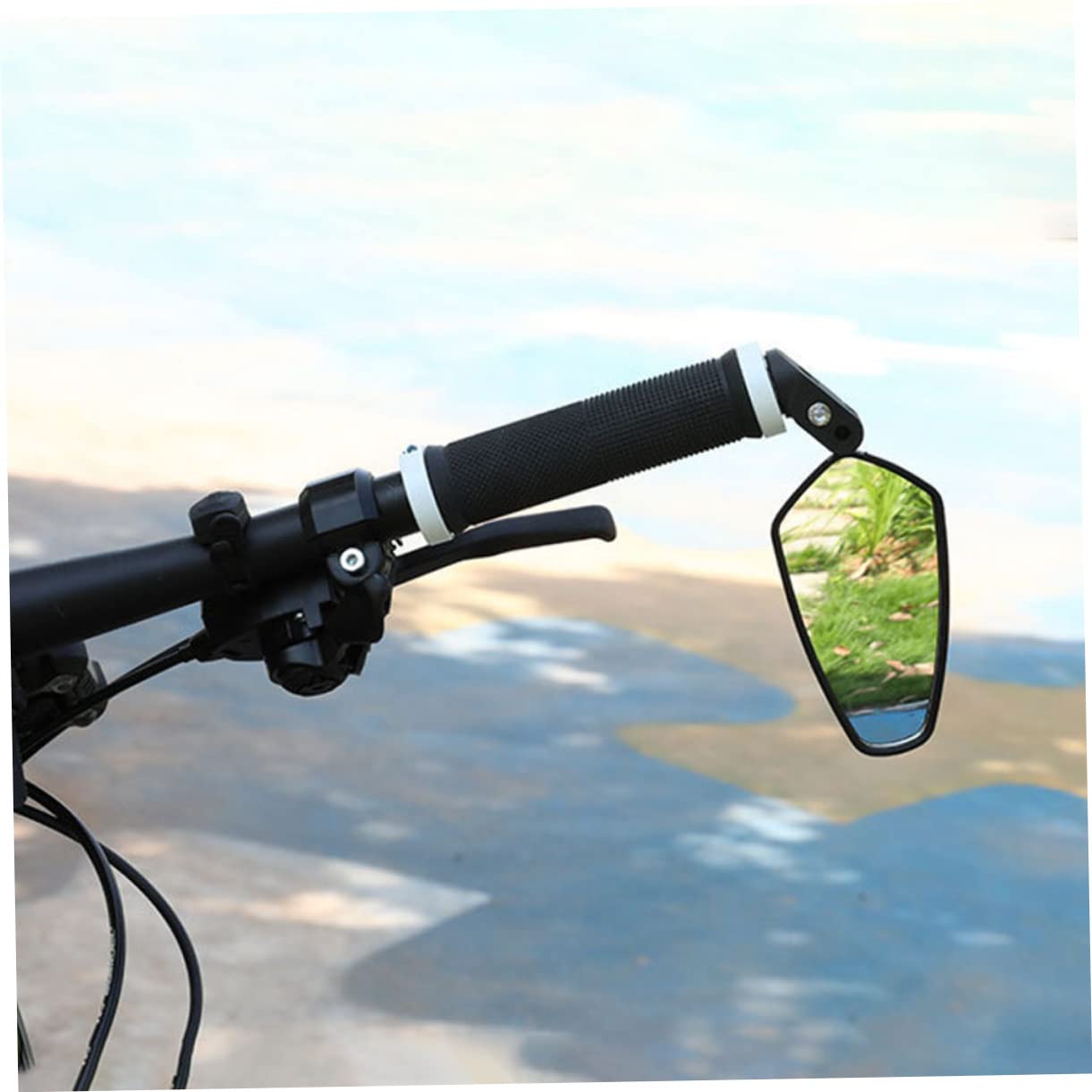 Espejo Retrovisor para Bicicleta Plegable 2 Piezas Negro