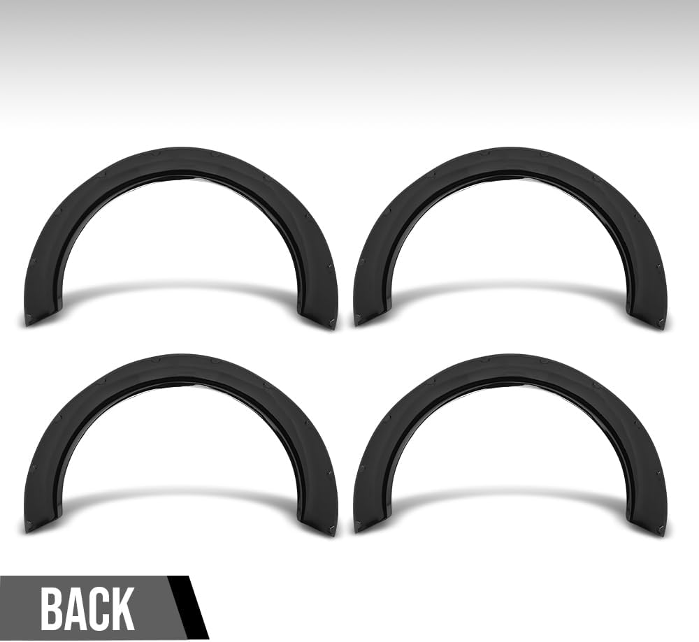 G-PLUS Fender Flares Wide Body Kit Wheel Arches Protector Cover Compatible with Honda Civic Accord Black 4Pcs